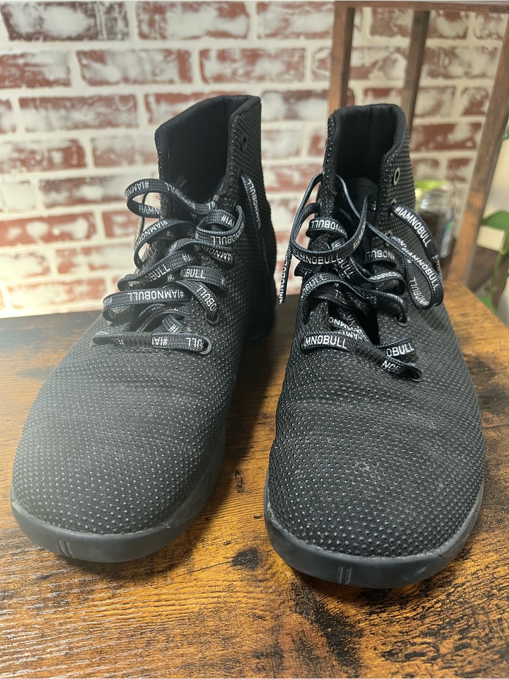 NOBULL Men’s Black Knit High-Top Training Sneakers